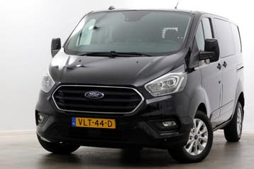 Ford Transit Custom 2.0 TDCI 130pk L1H1 Automaat D.C. Limite, Automaat, Gebruikt, Euro 6, Zwart