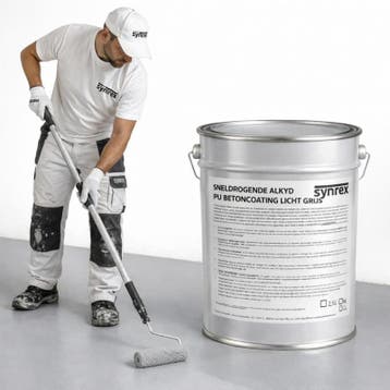 PU Acryl betoncoating Waterverdunbaar - GEBROKEN WIT - 20..., Ophalen of Verzenden, Nieuw, Wit, Verf