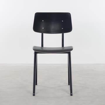 11x Galvanitas S16 Schoolstoel Zwart / Zwart Gebruikt, Huis en Inrichting, Gebruikt, Zwart, Hout