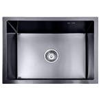 Spoelbak | Keuken wasbak | Gootsteen | 59x44x20 | Zwart, Verzenden, Nieuw