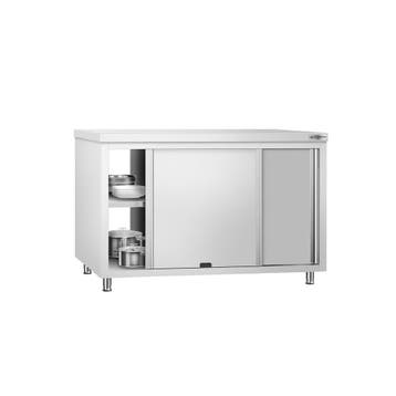 GGM Gastro | Gesloten RVS werktafel PREMIUM - 1400x600mm - |, Verzenden, Nieuw in verpakking, Meubilair