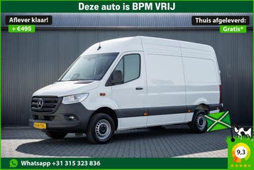 Mercedes-Benz Sprinter 317 CDI L2H2 | Automaat | Facelift |, Automaat, Stof, Gebruikt, Wit