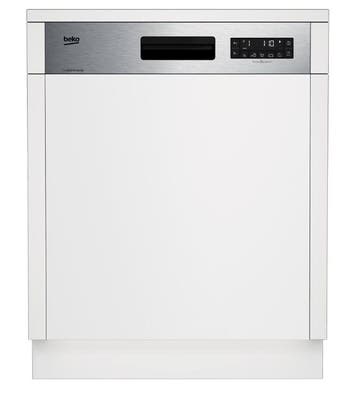 Beko BDSN36451X Semi-Geïntegreerde Half Inbouw Vaatwasser  -, Ophalen of Verzenden, Nieuw, 85 tot 90 cm