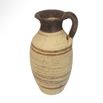 Daunian Terracotta Kruik met concentrische banddecoratie