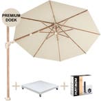 Challenger T2 premium Ø350 cm teak champagne met zandkleur, Ophalen of Verzenden, Nieuw