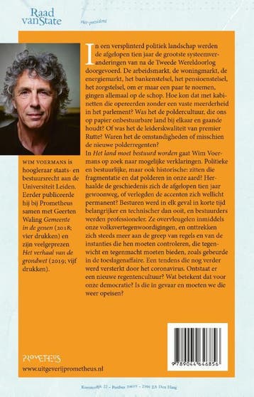 Het land moet bestuurd worden 9789044646856 Wim Voermans, Verzenden, Zo goed als nieuw, Wim Voermans