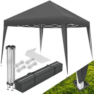 Tuinpaviljoen Linosa opvouwbaar 3x3m - grijs, Tuin en Terras, Partytenten, Verzenden, Nieuw
