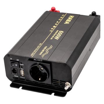 Pure Sinus Omvormer 12V-230V 600W, Nieuw