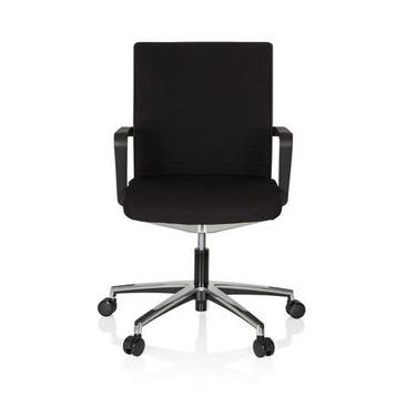 Bureaustoel | Met Armleuning | Stof | Zwart | Ergonomisch, Huis en Inrichting, Bureaus, Verzenden, Nieuw