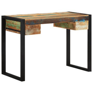 vidaXL Bureau massief gerecycled hout, Huis en Inrichting, Verzenden, Nieuw