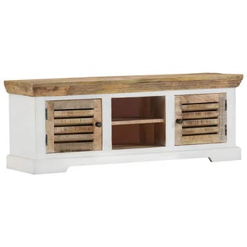vidaXL Tv-meubel 110x30x40 cm massief mangohout, Huis en Inrichting, Kasten | Overige, Verzenden, Nieuw