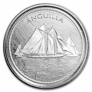EC8 - Anguilla Sailing Regatta 1 oz 2021 (25.000 oplage), Verzenden, Midden-Amerika, Losse munt, Zilver
