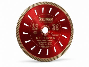 Nemaco Diamantzaagblad GT Turbo 230 X 22,23, Ophalen of Verzenden, Overige typen