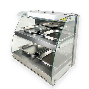 HCB Warmhoudvitrine - 4 x 1/2 GN - 63 cm - 230V - RVS, Verzenden, Nieuw in verpakking