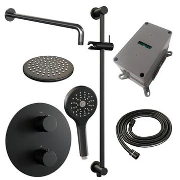 Brauer Black Carving Thermostatische Regendoucheset Inbouw -, Ophalen of Verzenden, Nieuw