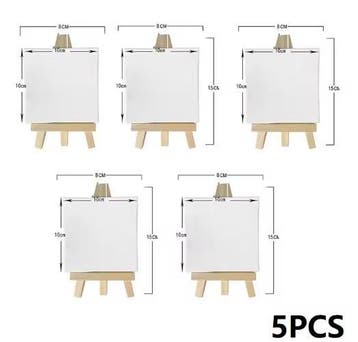 Set van 5 Mini Canvas Schilderdoeken voor Schilderen, Hobby en Vrije tijd, Verzenden, Nieuw