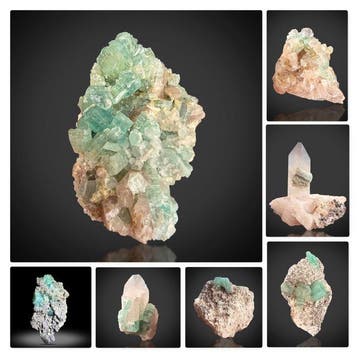 Vanadium-emerald met fluoriet en aquamarijn – Verzamelaar, Verzamelen