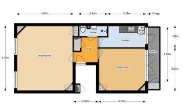 Te Huur 2 Kamer Appartement Lutmastraat In Amsterdam, Huizen en Kamers, Huizen te huur, Direct bij eigenaar, Appartement, Amsterdam