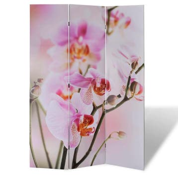 vidaXL Kamerscherm inklapbaar bloem 120x170 cm, Huis en Inrichting, Woonaccessoires | Kamerschermen, Verzenden, Nieuw