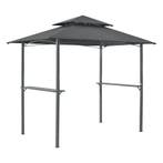 Steakhouse BBQ paviljoen 250x241x151 cm brandvertragend, Verzenden, Nieuw