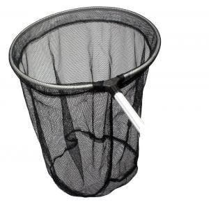 Schepnet zwart grof rond 35cm doorsnede met vaste steel 115c, Ophalen of Verzenden, Nieuw, Vijvernet