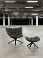 BB Italia Husk Fauteuil + Ottoman | NIEUWSTAAT + Garantie, :Bank Hoekbank Bankstel Bankje Loungebank Banken Chaise Lounge , Stof
