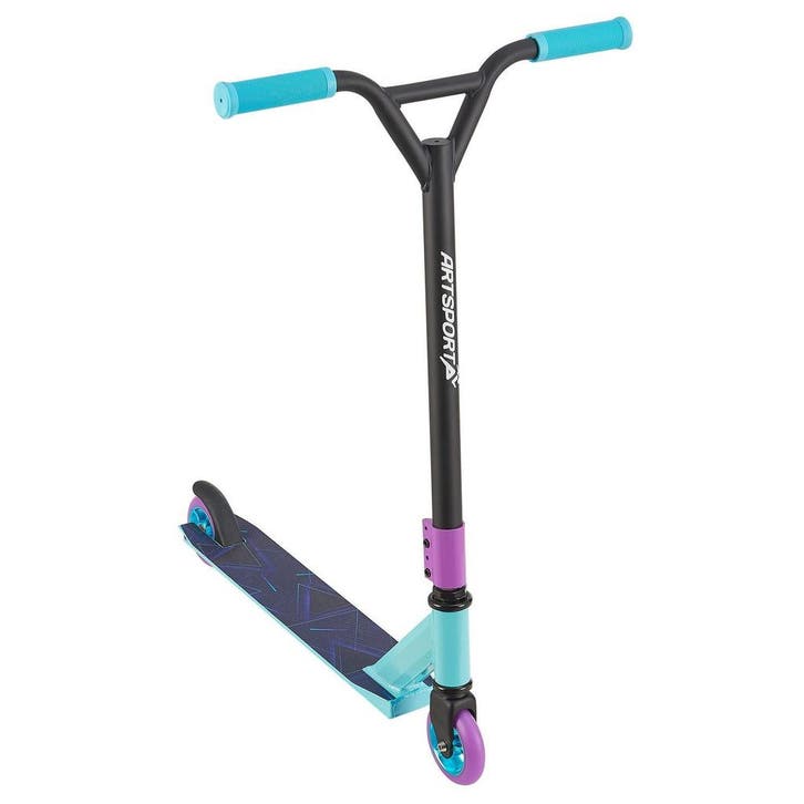 Stuntstep Retro Paars in Blauw Paars, Fietsen en Brommers, Steps, Nieuw, Verzenden