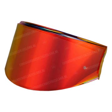 Vizier Vito Systeemhelm Reverse mirror / spiegel red gold, Ophalen of Verzenden, Nieuw, Vito