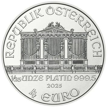 1/25 Ounce - Platina .999 - Philharmonic - 1/25 oz - fine