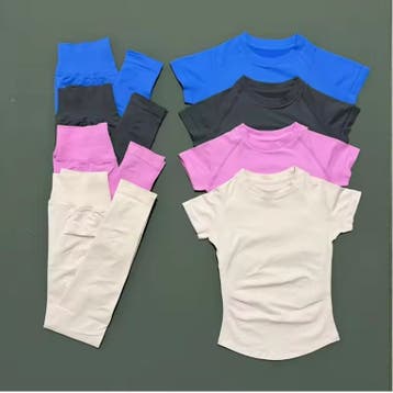 2-Delige Dames Sportset Naadloze Top Legging Fitness, Verzenden, Nieuw