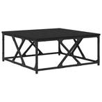 70x70cm Tafel Zwart | Massief Hout | Laatste Stuk!, Huis en Inrichting, Tafels | Salontafels, 50 tot 100 cm, Vierkant, Nieuw, Industrieel, Modern