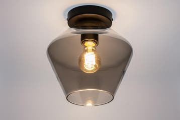 Rietveld Plafondlampen - Zwart, Grijs - Glas, Metaal, Verzenden, Nieuw
