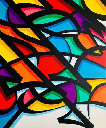 Belzac (1984) - Piece of heaven, Antiek en Kunst, Kunst | Schilderijen | Modern