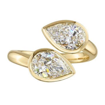 Zonder minimumprijs - Ring - 14 karaat Geel goud - 2.01ct., Nieuw