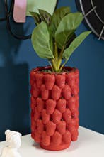 VAAS AARDBEI CM Ø 20X32, Huis en Inrichting, Woonaccessoires | Vazen, Ophalen of Verzenden, Nieuw