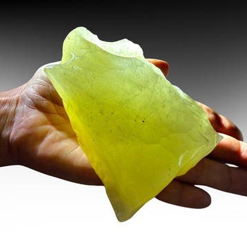 Verre uit de Libische Woestijn XXL – Uitzonderlijk exemplaar