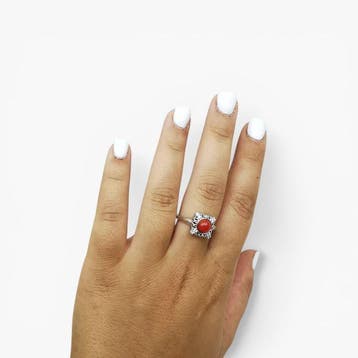 Koraal - Argento 925 - Ring