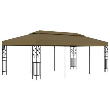 vidaXL Prieel 180 g/m² 6x3 m taupe, Tuin en Terras, Verzenden, Nieuw