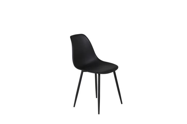 Eetkamerstoel - Engel - Zwart - Kunststof - Jörn, Huis en Inrichting, Stoelen, Verzenden