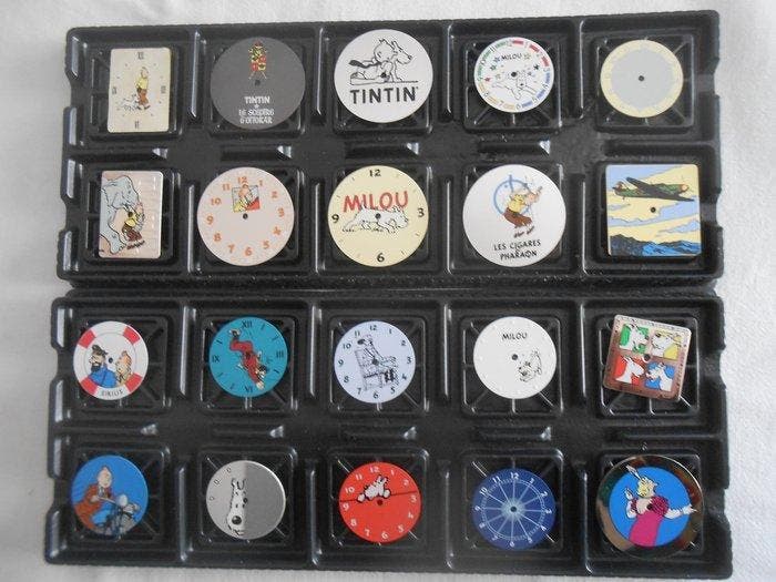Tintin - 20 Wijzerplaten van horloges, Boeken, Strips | Comics