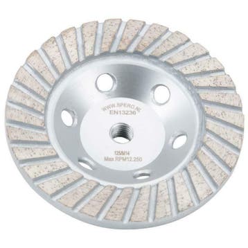 125mm Turbo metaal Diamant komschijf M14 Slijpschijf, Ophalen of Verzenden, Nieuw