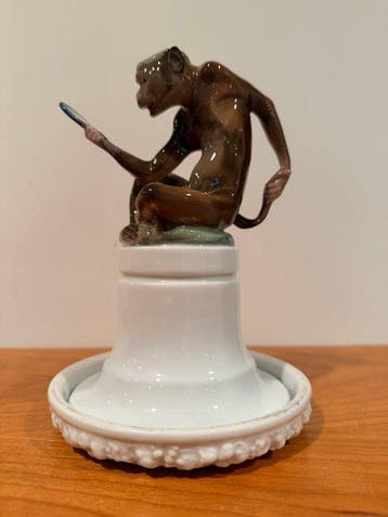 Rosenthal - Beeldje - Affe mit Spiegel (Monkey with