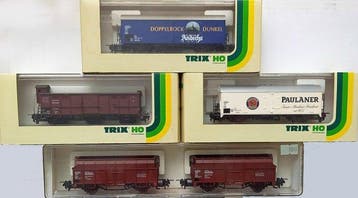 Trix H0 - 23922/23855/23851/33511 - Modeltrein goederenwagon, Nieuw