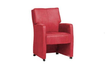 Eetkamerstoel Comfort - eetkamerstoelen - Rood, Nieuw, Rood, Stof