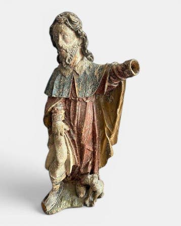 sculptuur, Heilige Rochus / 17e eeuw Tyrol Oostenrijk - 56