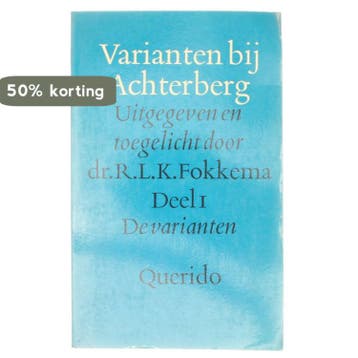 VARIANTEN BY ACHTERBERG - Fokkema 9789021413419, Verzenden, Gelezen, Fokkema
