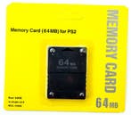 PS2 64MB Memory Card Zwart (Third Party) (Nieuw), Ophalen of Verzenden, Nieuw
