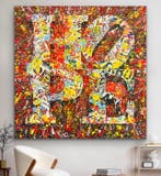Joaquim Falco - HOPE XL Hand painted, Antiek en Kunst