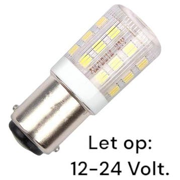 SPL LED buislamp laagvolt Ba15d 10V-24V DC 3W 250lm 3000K..., Ophalen of Verzenden, Nieuw