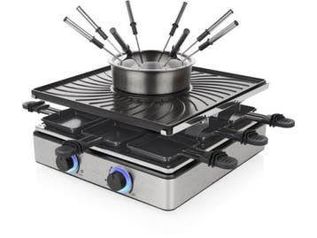 Princess 162670 - Gourmetstel - Raclette Fondue 5-in-1 1800W, Verzenden, Zo goed als nieuw